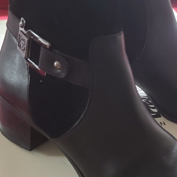 $100 OFF ✅ Anne Klein AK Suede Riding Boots 8.5M Wide Calf ✨ NIB - Picture 7 of 16
